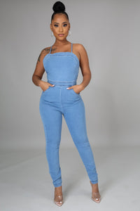 Killing It Denim Jumpsuit