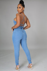 Killing It Denim Jumpsuit